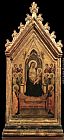 Enthroned Canvas Paintings - Madonna and Child Enthroned with Angels and Saints